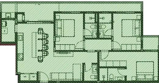 Planta do apartamento de 125.31m² do Vila das Galés