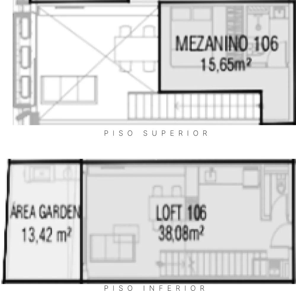 Planta do apartamento de 67,15m² do Privilege Cacupé