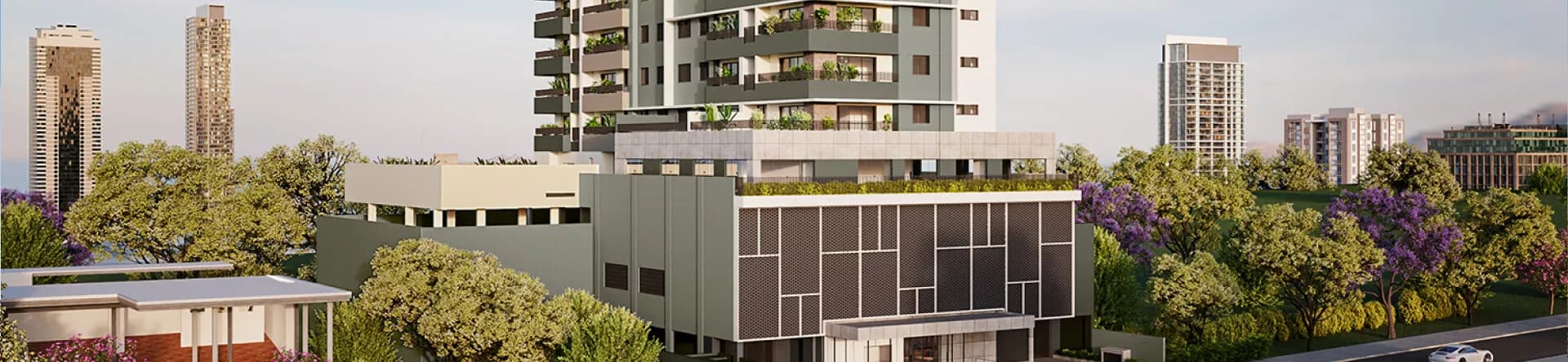 Foto de fachada de um empreendimento da CMO Construtora Foto de fachada de um empreendimento da CMO Construtora
