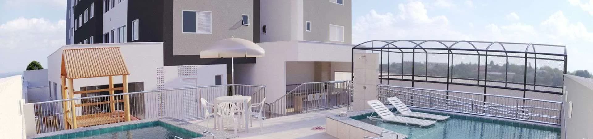 Fachada do empreendimento Raízes Parque Cascavel, CMO Construtora