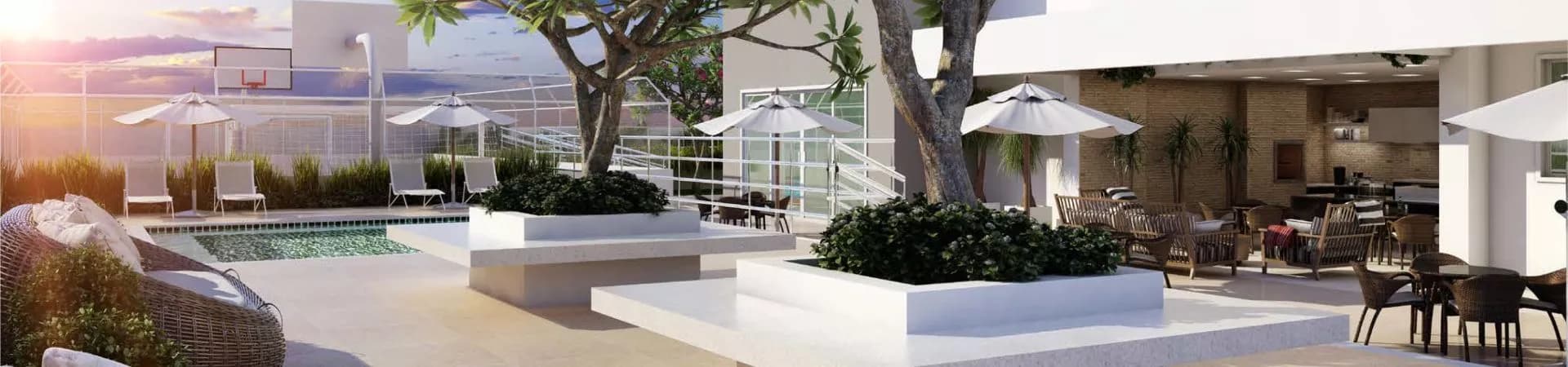 Área de lazer do Atrium Supreme Residence, da Atrium construtora