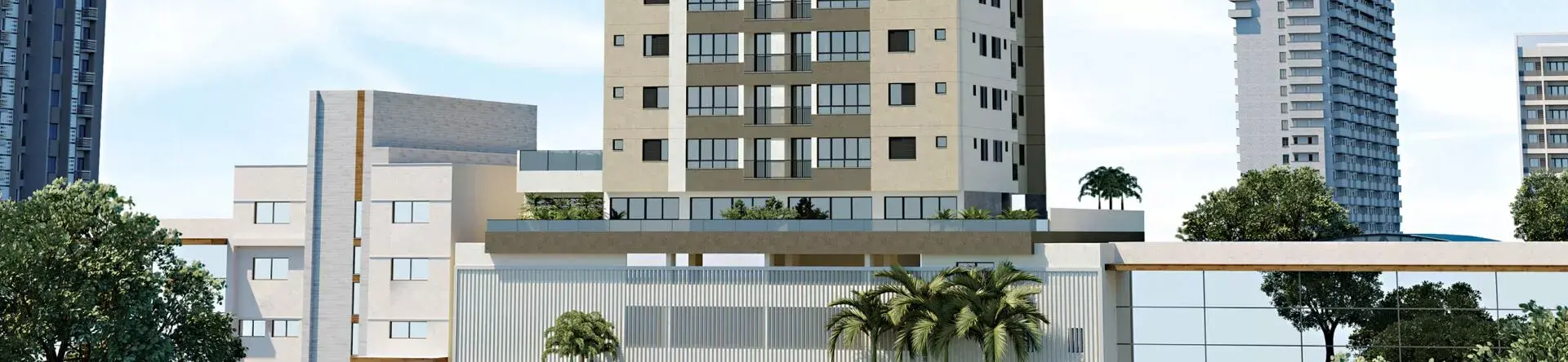 Fachada do Vivere Bela Vista, da Queiroz Silveira Construtora (1)