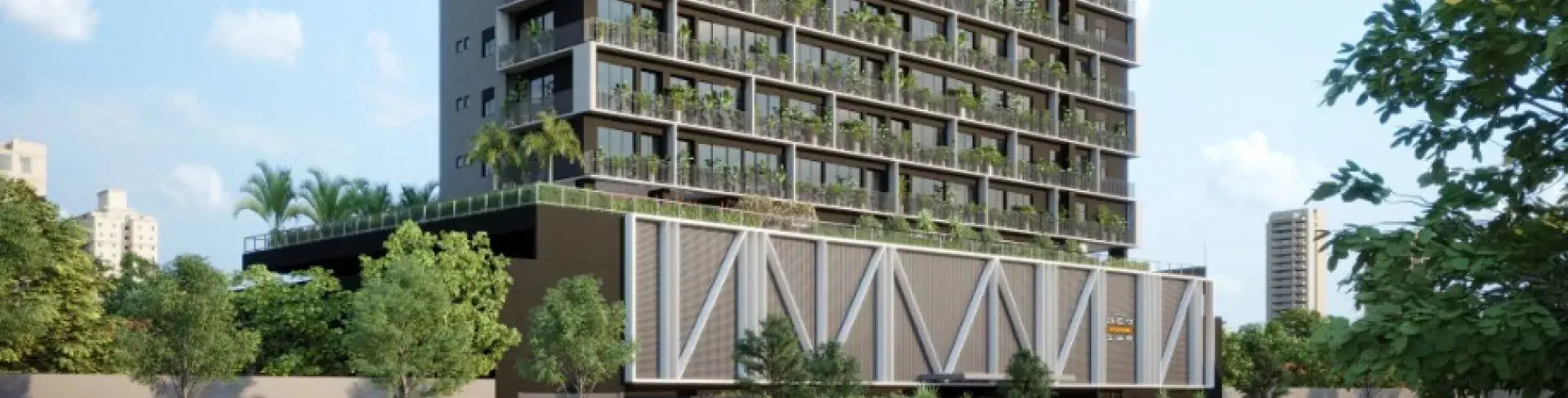 Fachada do Geo Home, da Opus Incorporadora