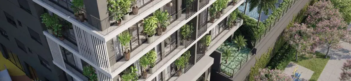 Fachada do empreendimento Opus Tellure, Opus Construtora