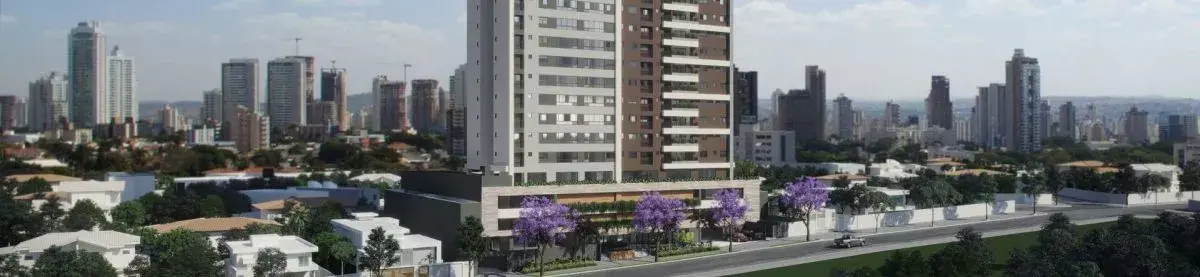 Fachada do empreendimento Blume Apartments, Tapajós Construtora