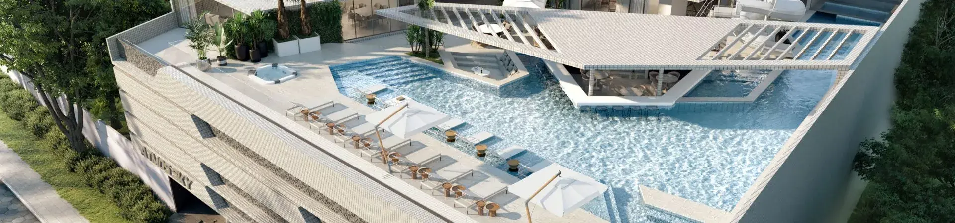 Fachada do Atmos Sky, da CEG