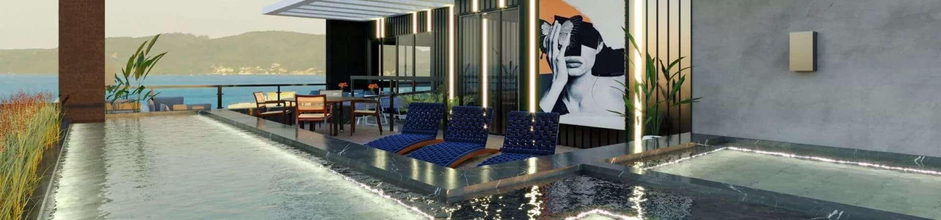 Piscina do Joe Residence, da Vansin