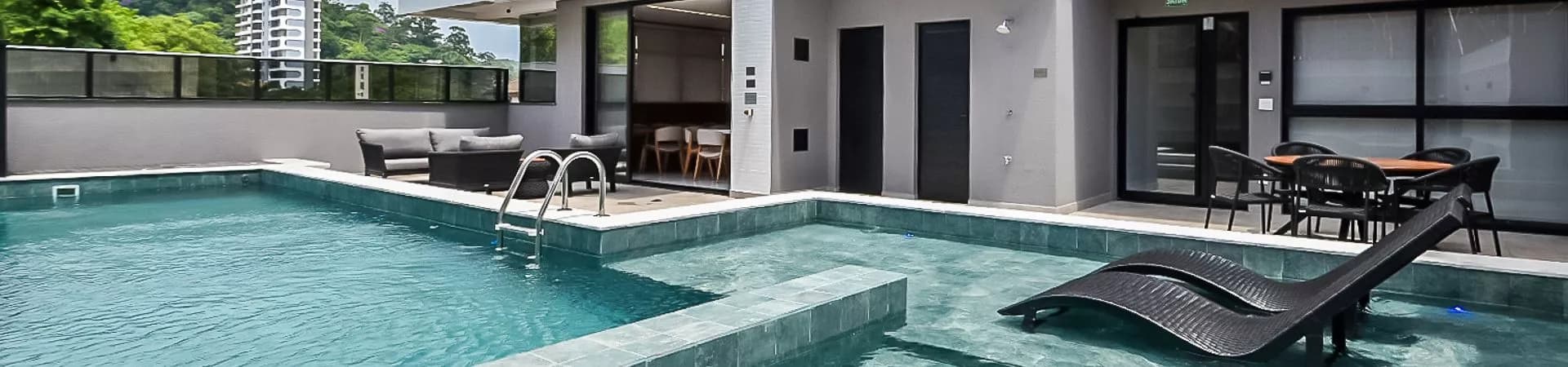 Piscina do Sun Coast Residence, da D6 Empreendimentos