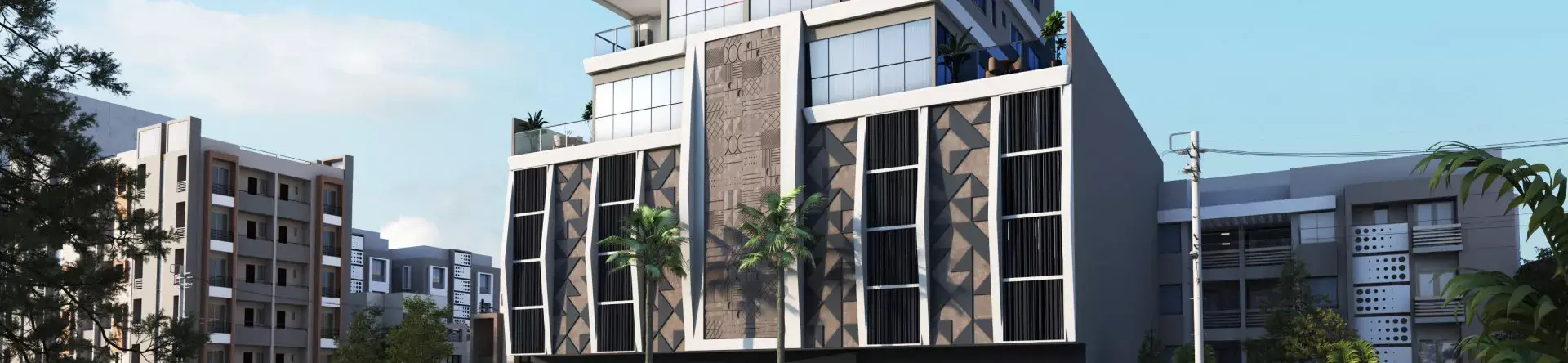 Fachada do Córdoba Residence, da Tramonto Construtora