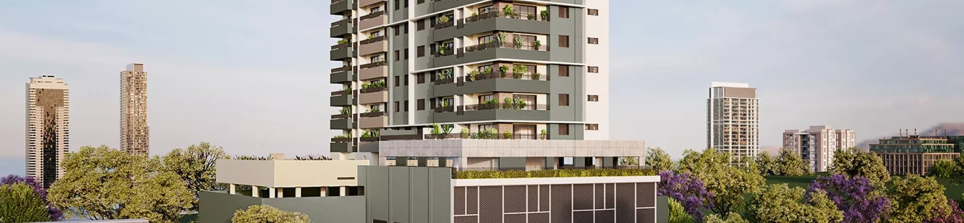 Fachada do empreendimento Ilumi Bueno Residências, CMO