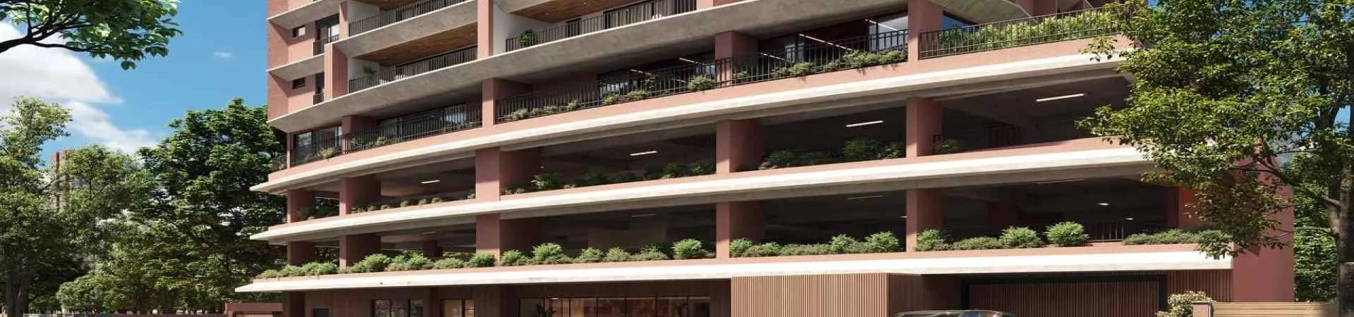 Fachada do empreendimento Lina Praça do Sol, FR Incorporadora Construt