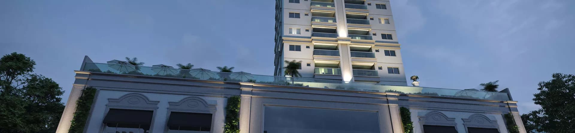 Fachada da Belmare Residence, da Pasqualotto Empreendimentos