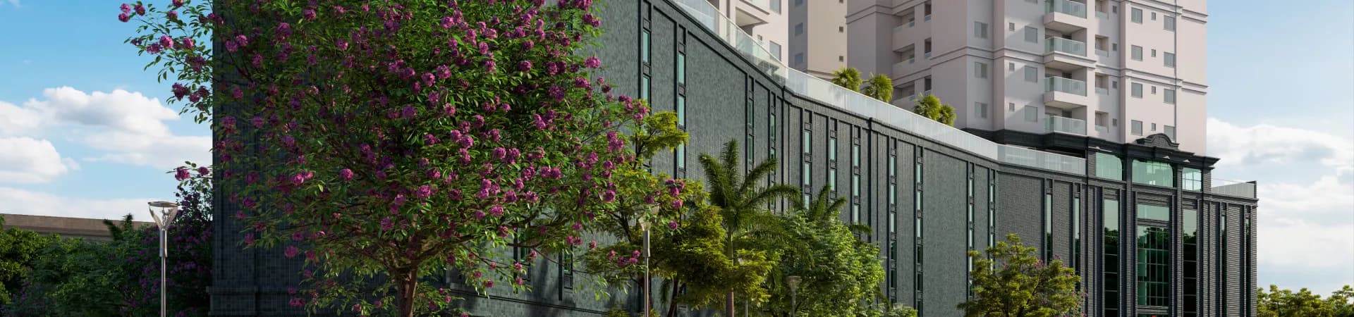 Fachada do Green Ville, da Pasqualotto