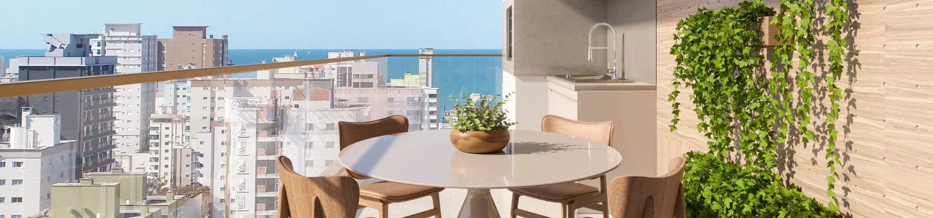 Sacada do Artesano Residence, da Sorriso Empreendimentos Imobiliários