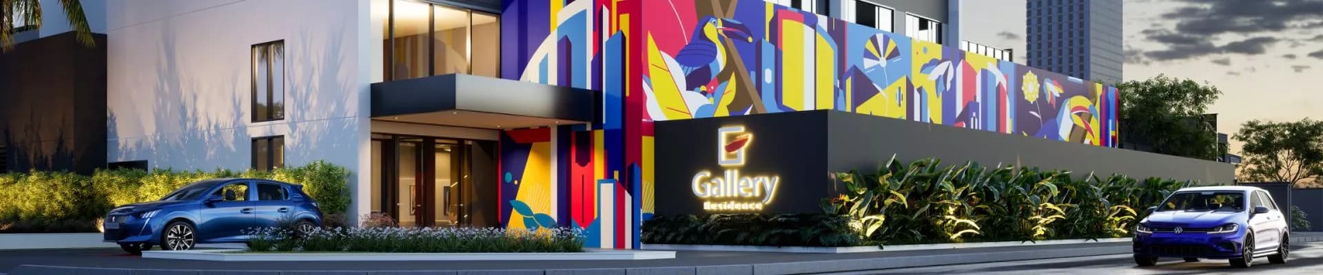 Fachada do Gallery Residence, da Louly Caixa Engenharia