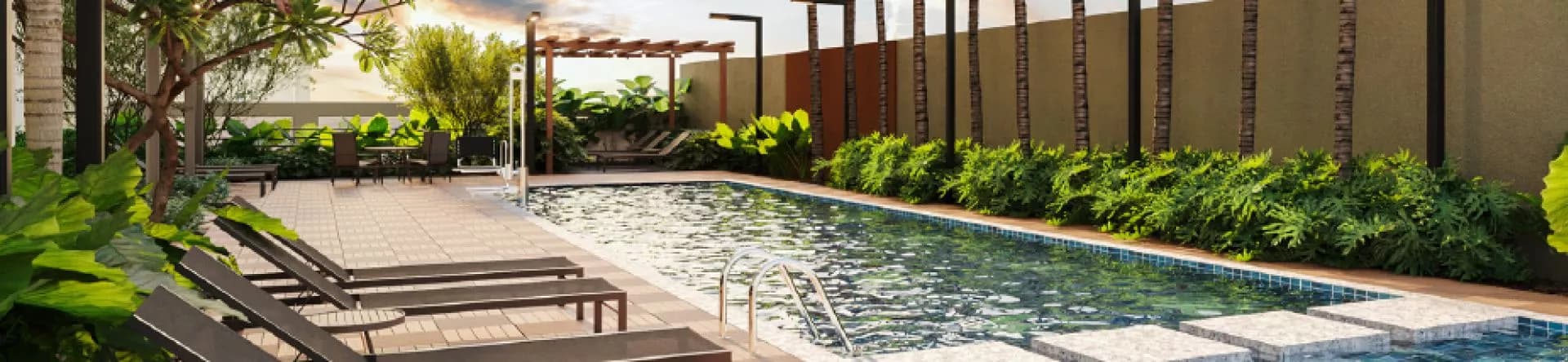 Piscina do Metropolitan Bueno, da EBM Construtora