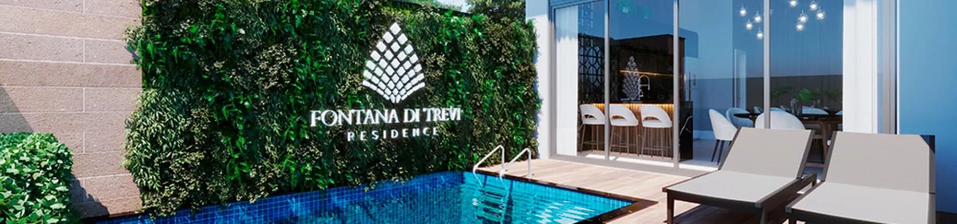 Fachada do Fontana di Trevi Residence, da Anello