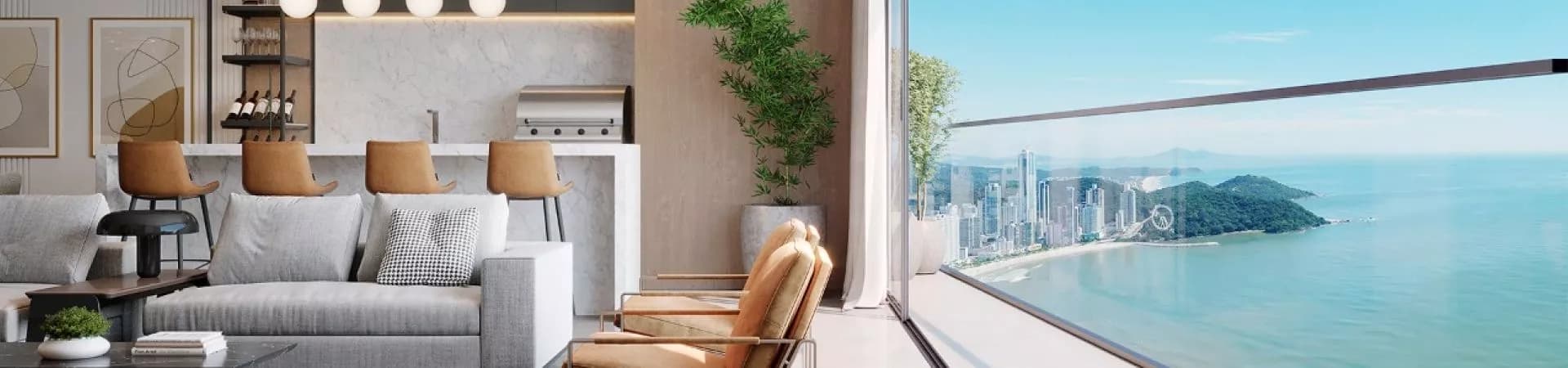 Fachada do Harmony Ocean Front, da JA Russi