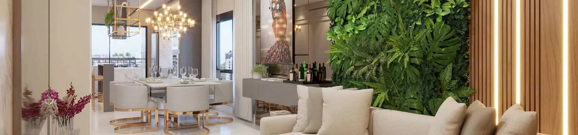 Apartamento do Exclusive One Residence, da Aline Construtora