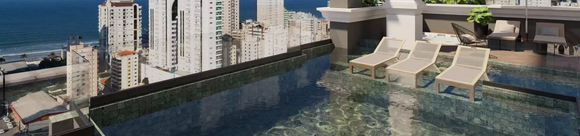 Rooftop do Essenza, da Nobrecon Construtora