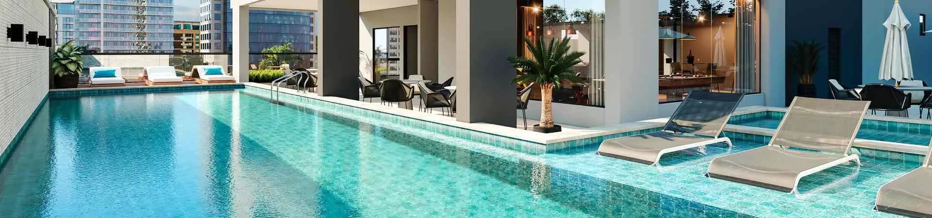 Piscina do Hause, da Claudia