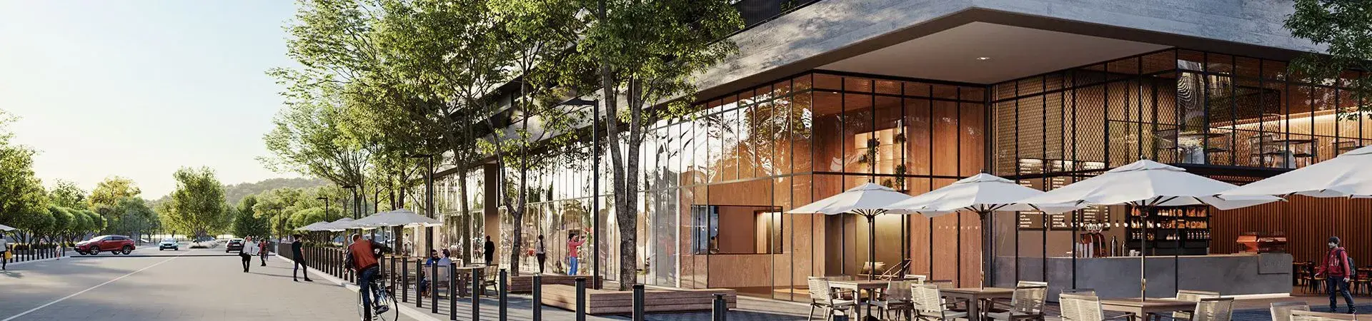 Fachada do Vértice, da Vivapark Vokkan