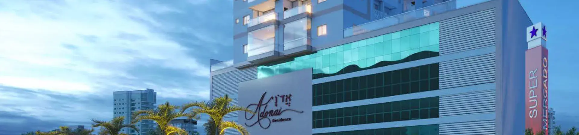 Fachada do Adonai Residence, da D Marco Construtora