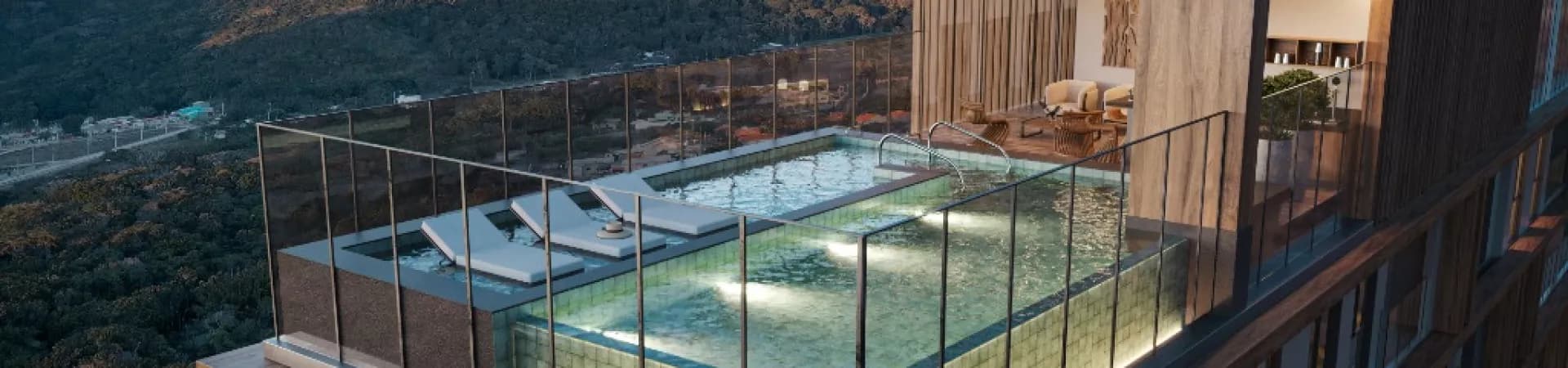 Rooftop do Atlantia Oceanview Home Boutique, da H Empreendimentos