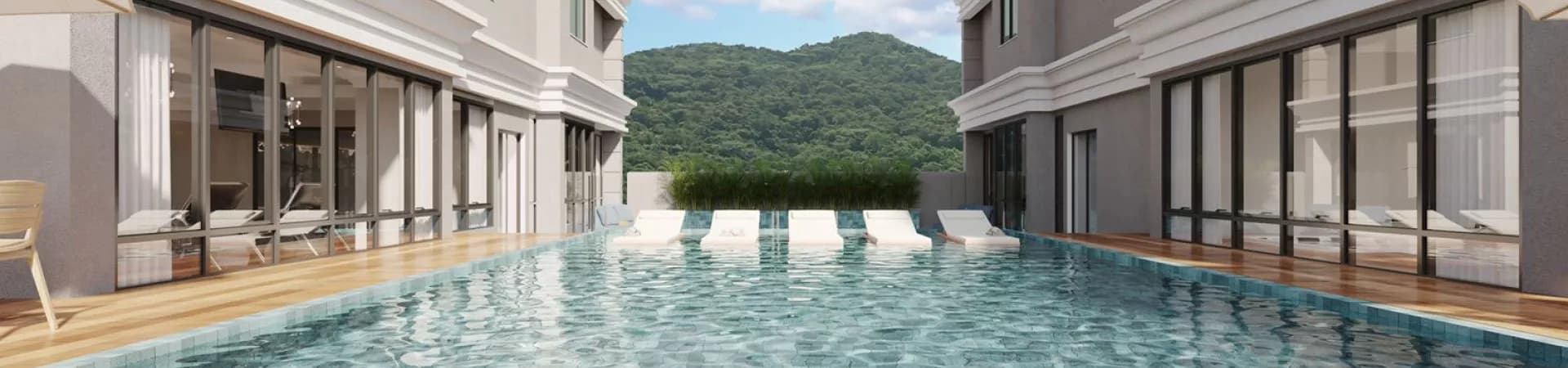 Fachada do Filipenses Residence, da VPR Empreendimentos, Itapema - SC