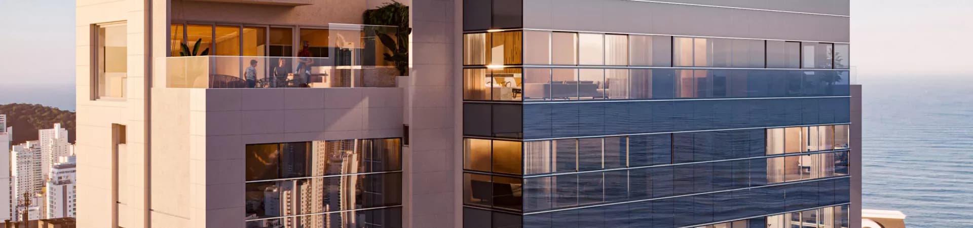 Fachada do Diamond Crystal Tower, da Diamond Construtora