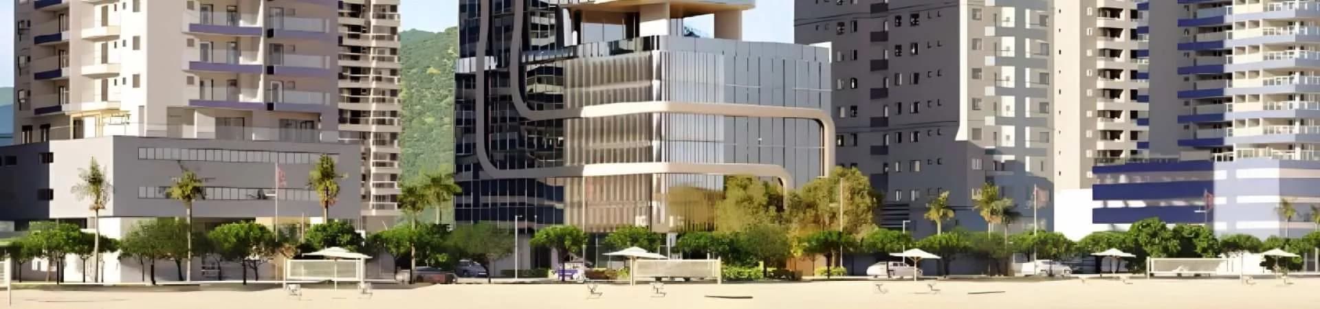 Fachada do Blue View Tower, da FG Construtora