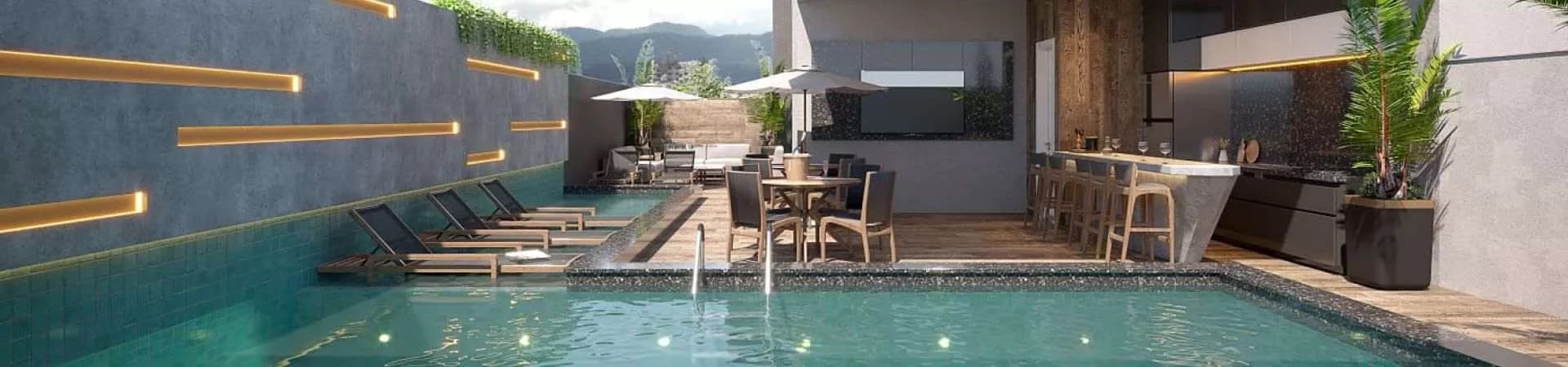 Piscina do La Linda Residencial, da IAD Incorporadora