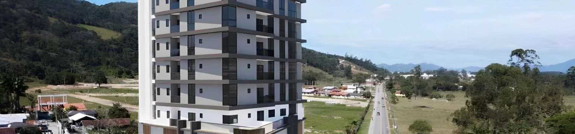 Fachada do Residencial Altos do Perequê, da Cescon