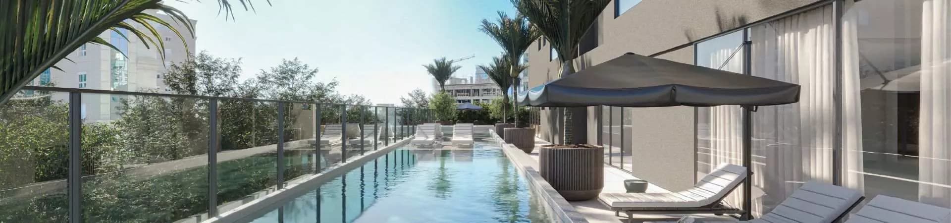 Fachada do Vega apartments, da MSantos Construtora