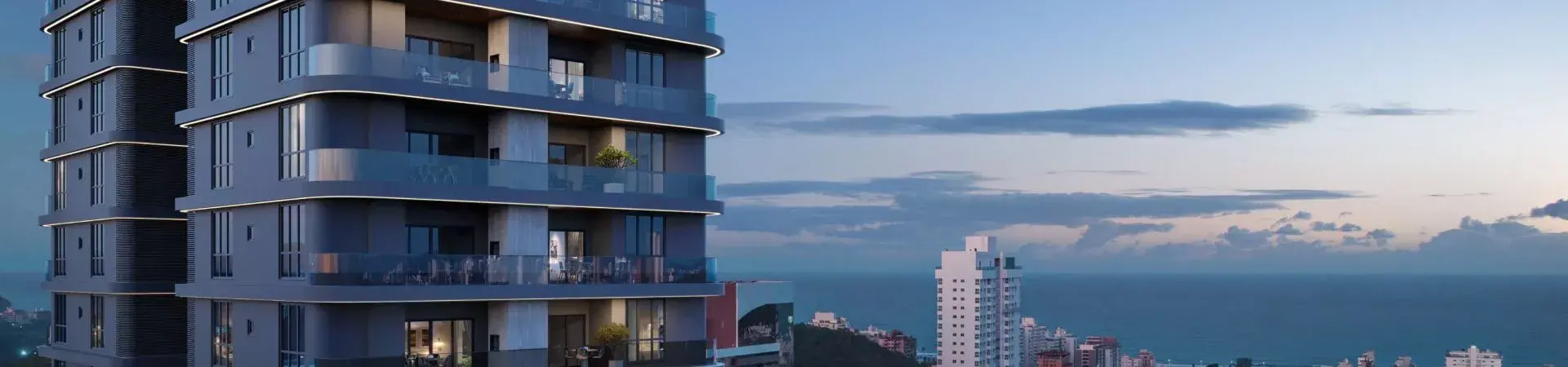 Fachada do Brava Green Home Club, da Alumbra