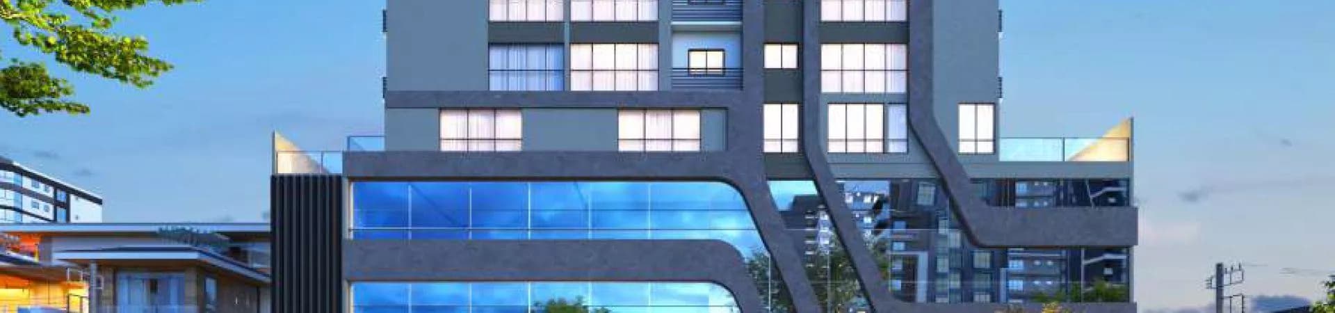 Fachada do Monte das Oliveiras Home Club, da F7 Empreendimentos