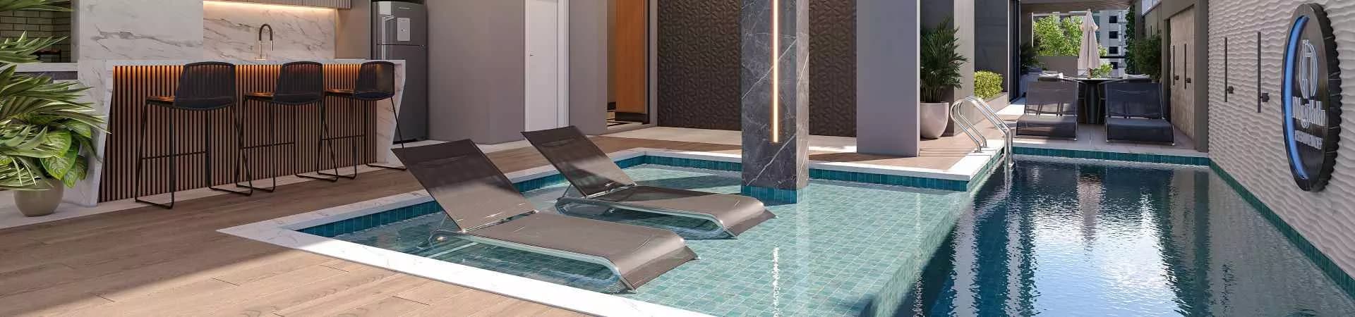 Piscina do Magdala Residence, da RF