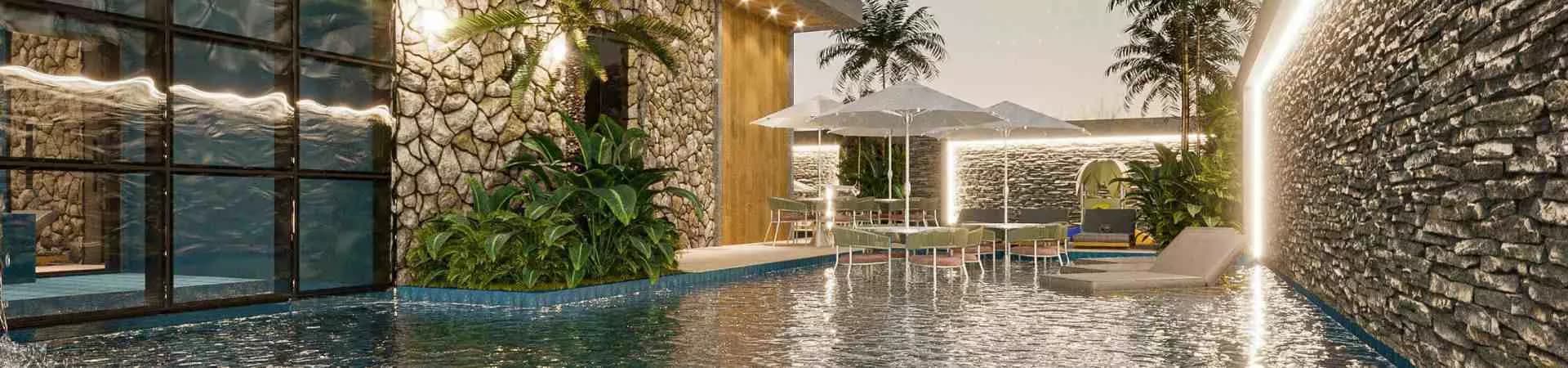 Piscina do Esplêndido Residence, da Construtora Art & Concept