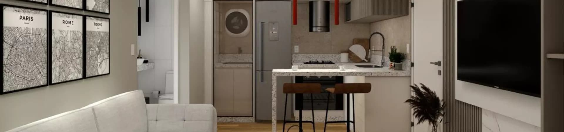 Edifício Del Cuore Living, da Lareira