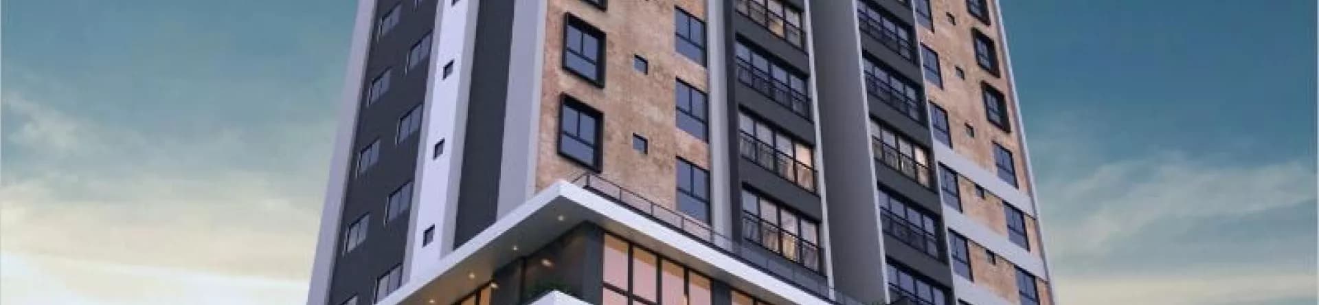 Fachada da Sun Beach, da construtora Baggio Empreendimentos