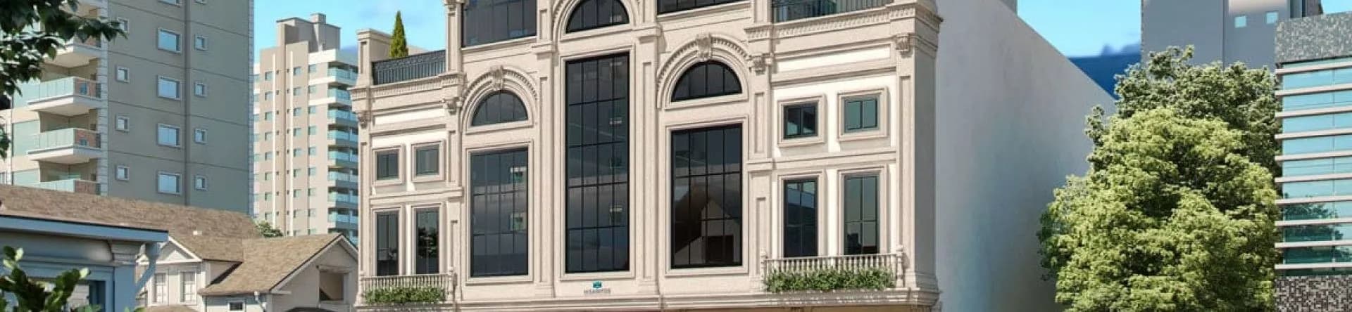 Fachada do Monte Napoleone Residenziale, da H Santos Empreendimentos