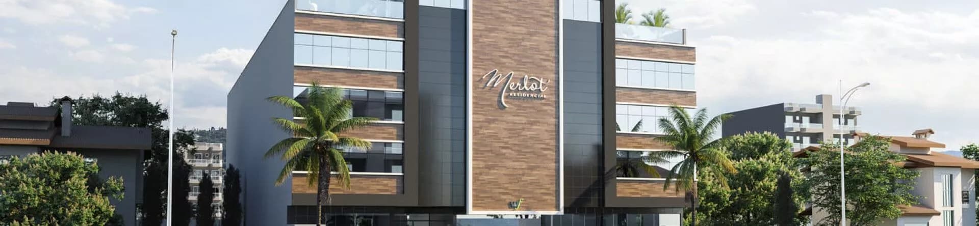 Fachada do Merlot Residencial, da WF Construtora