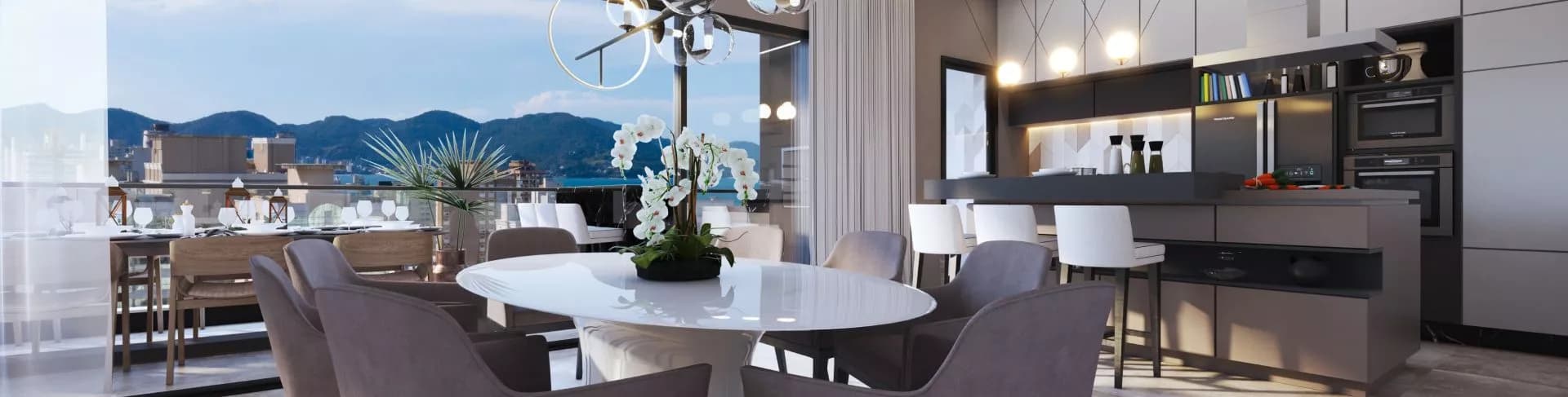 Living do Londres Residence, da AGV Selent Construtora