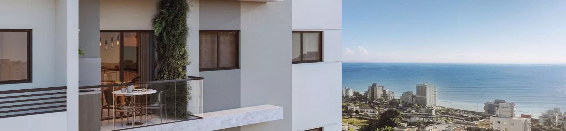 Fachada da Aqua Tower, da construtora M.Santos Empreendimentos