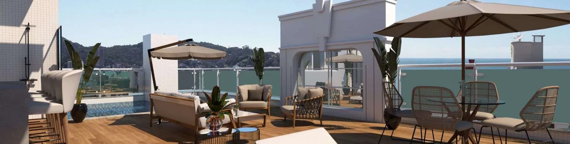 Fachada do Residencial Jacarandás, da Terra Nova Construtora