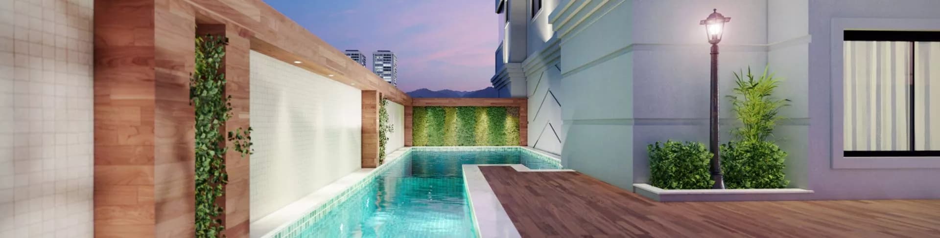 Piscina do Harmony Residence, da Construtora Variani