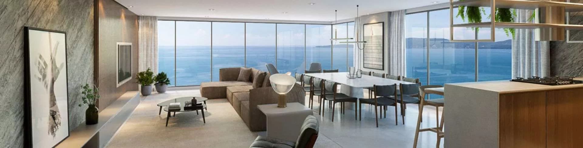 Fachada da Sunny Coast, Construtora J