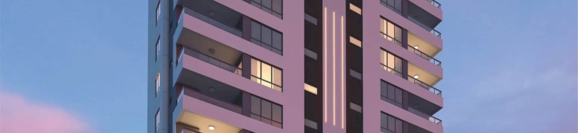 Fachada da Monte Carlo Residence, da construtora Stael Cristina SC-1