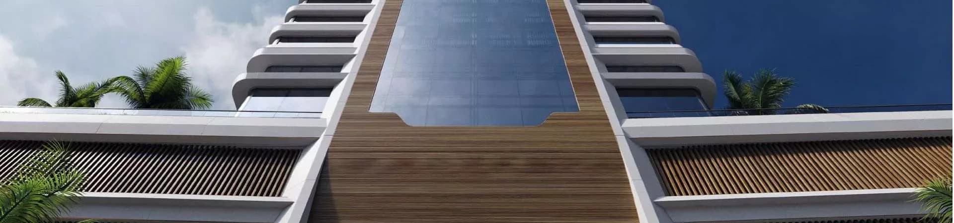 Fachada da La Città by Pininfarina, da Construtora Pasqualotto & GT