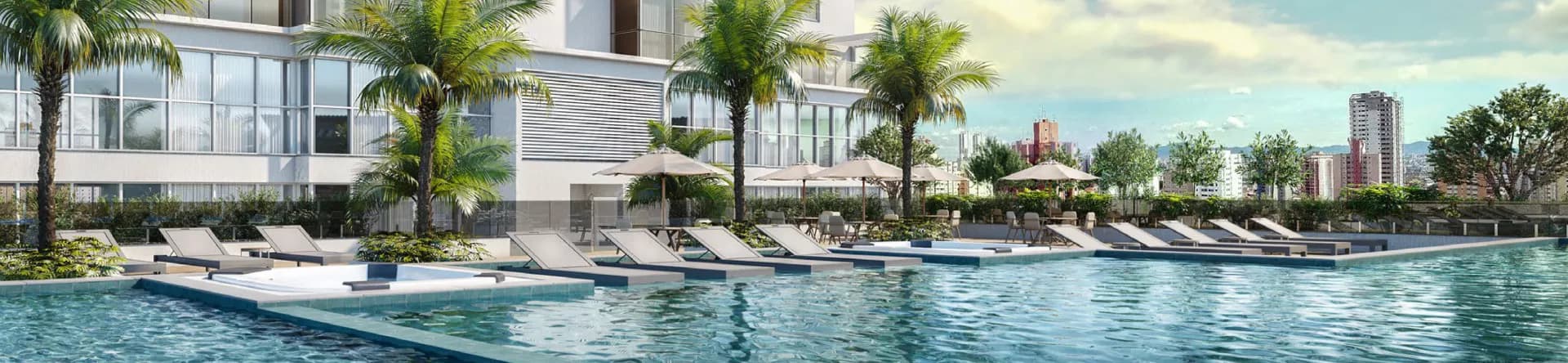 Fachada do Grand Place Tower, da FG Empreendimentos